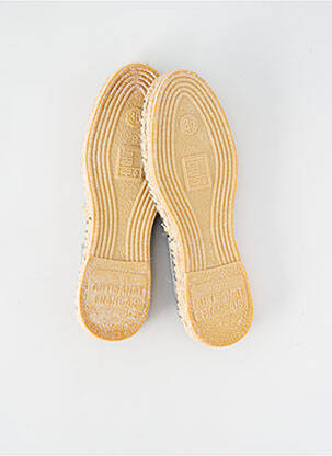 Espadrilles bout rond talon plat jusqu'à 3cm gris ARTISANAT FRANCAIS femme