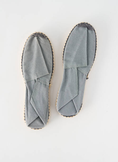 Espadrilles bout rond talon plat jusqu'à 3cm gris ARTISANAT FRANCAIS femme