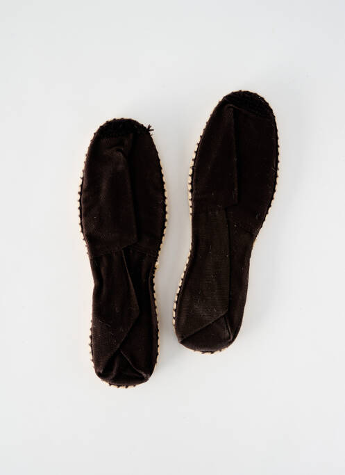 Espadrilles bout rond talon plat jusqu'à 3cm marron ARTISANAT FRANCAIS femme