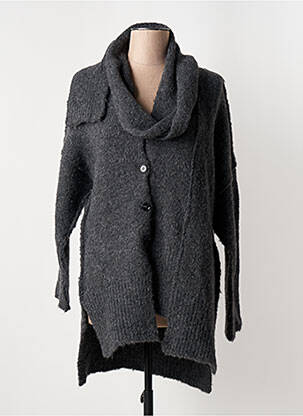 Gilet manches longues stretch gris LOTUS EATERS femme