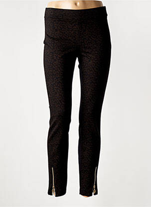 Legging zippé bas des jambes marron SPORTALM femme