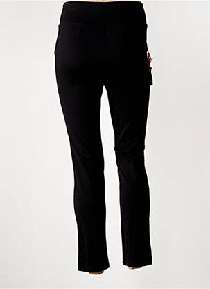 Pantalon 7/8 taille haute taille haute noir YSABEL MORA femme