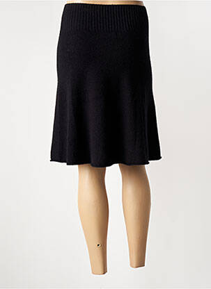 Jupe mi-longue stretch noir CARTA LIBERA femme