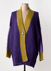 Gilet manches longues violet ALEMBIKA pour femme seconde vue