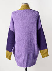 Gilet manches longues violet ALEMBIKA pour femme seconde vue