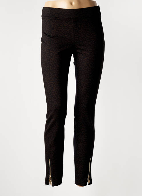 Legging zippé bas des jambes marron SPORTALM femme