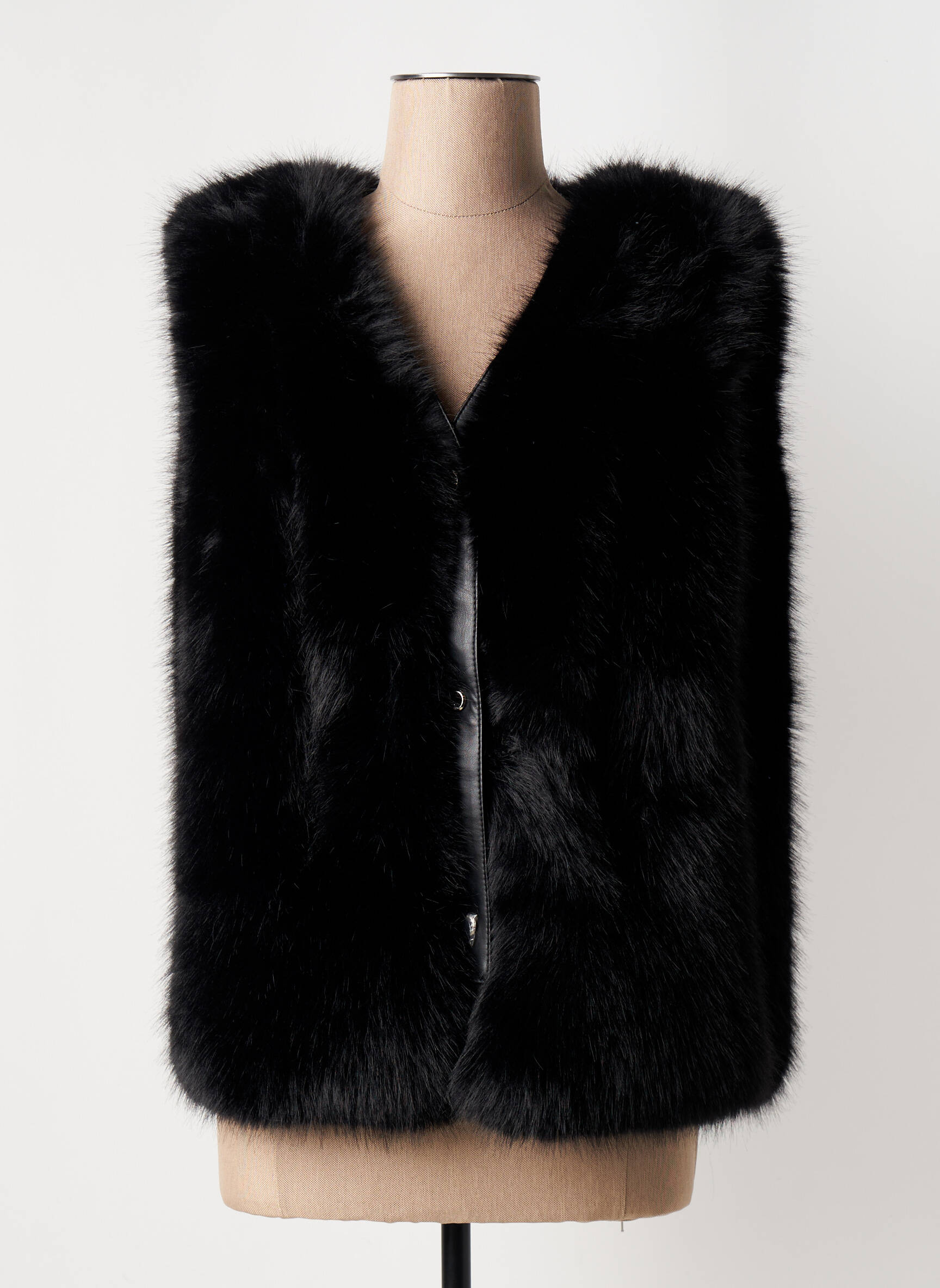 Vero Moda Gilet Sans Manche Femme Fourrure Gilet Sans Manche