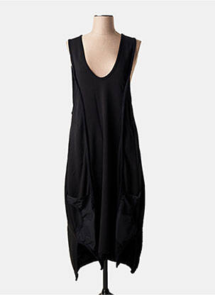 Robe longue sans manche sans manche noir URBAN BY ALEMBIKA femme