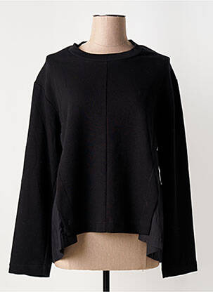 Sweat-shirt stretch manches longues noir LOTUS EATERS femme