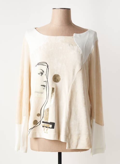 Sweat-shirt beige ELISA CAVALETTI pour femme