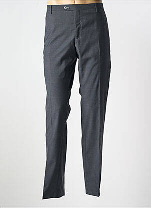 Pantalon chino fermeture zippée sous rabat avec crochet taille haute gris BARUTTI homme