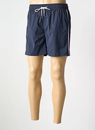 Short de bain effet matière satinée bleu EDEN PARK homme