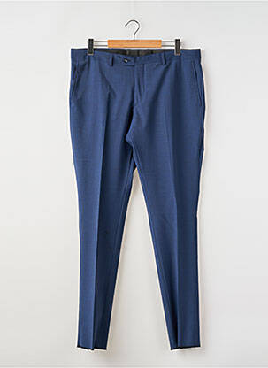 Pantalon chino tissage chiné taille normale bleu MONSIEUR HECTOR homme