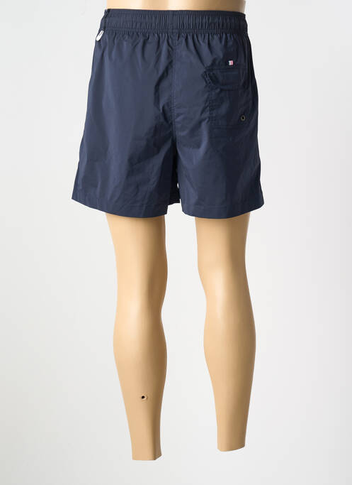 Short de bain effet matière satinée bleu EDEN PARK homme