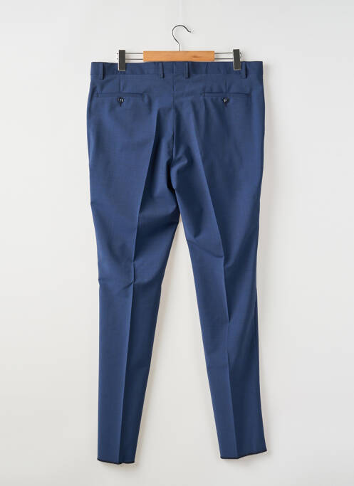Pantalon chino tissage chiné taille normale bleu MONSIEUR HECTOR homme