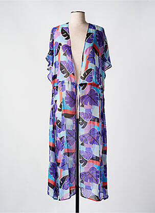 Veste kimono légère et transparente violet BIKINI BAR femme