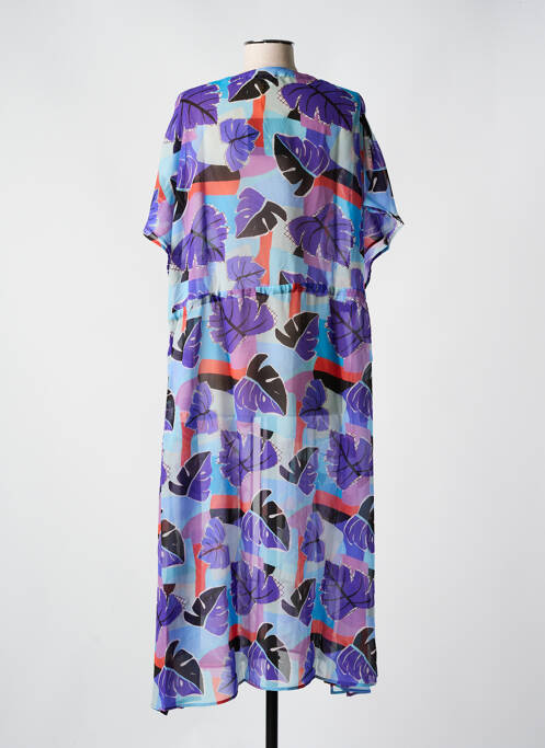 Veste kimono légère et transparente violet BIKINI BAR femme