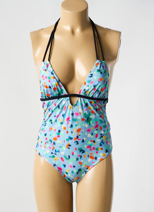 Maillot de bain 1 pièce bleu BIKINI BAR pour femme