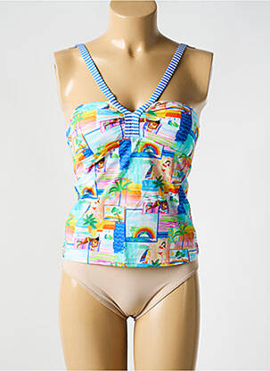 Tankini imprimé tie and dye bleu BIKINI BAR femme