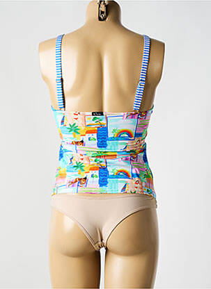 Tankini imprimé tie and dye bleu BIKINI BAR femme