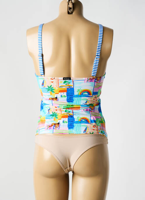 Tankini imprimé tie and dye bleu BIKINI BAR femme