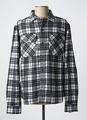 Veste casual fermeture boutonnée sur le devant noir DEELUXE homme