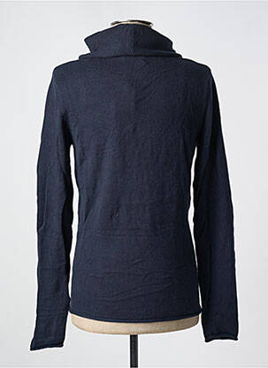 Pull col roulé coupe cintrée manches longues bleu JACK & JONES homme