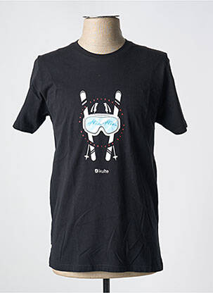 T-shirt coupe droite manches courtes noir KULTE homme