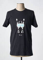 T-shirt noir KULTE pour homme seconde vue