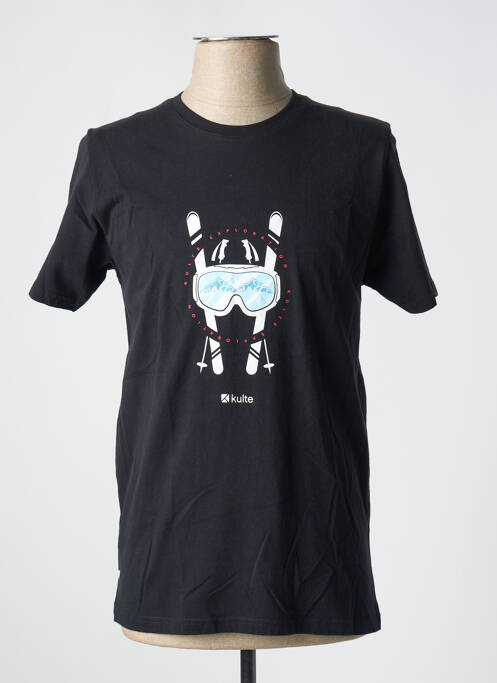 T-shirt noir KULTE pour homme