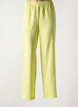 Pantalon droit taille élastique jaune JJXX femme