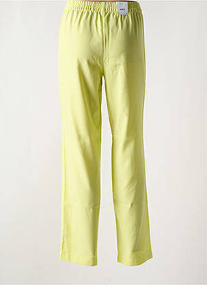 Pantalon droit taille élastique jaune JJXX femme