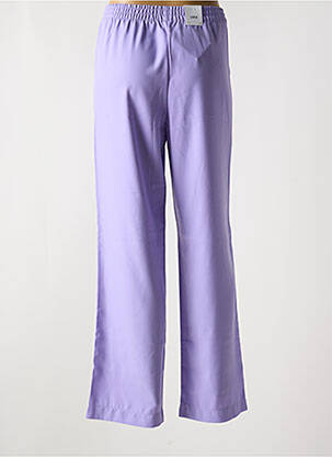 Pantalon droit taille élastique violet JJXX femme
