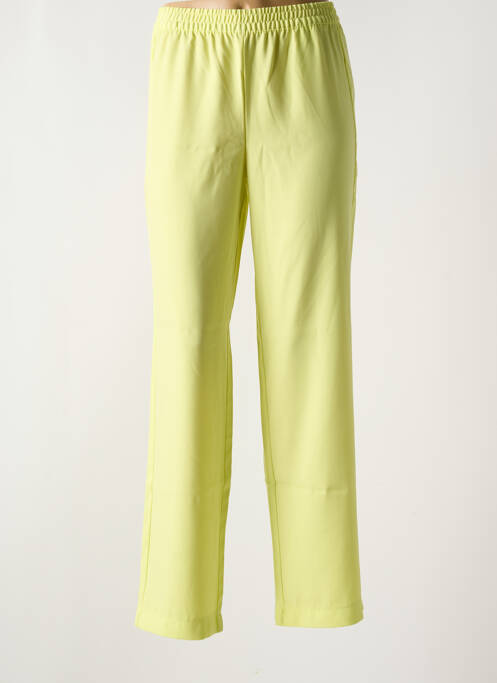 Pantalon droit taille élastique jaune JJXX femme
