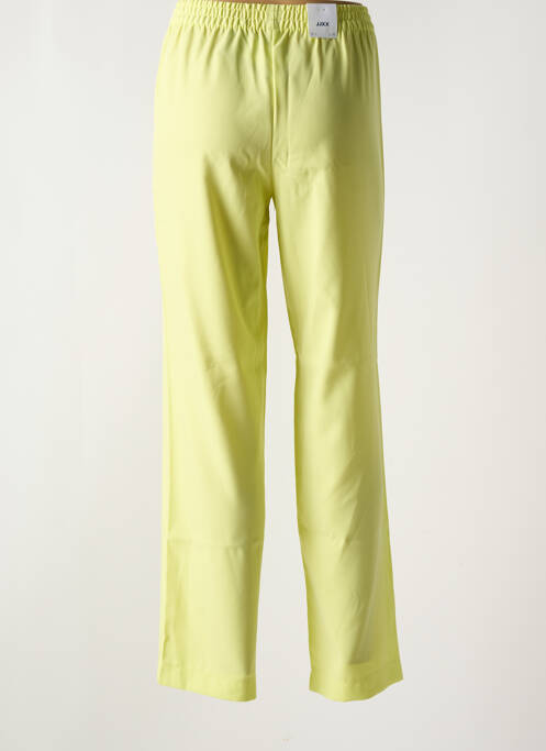 Pantalon droit taille élastique jaune JJXX femme