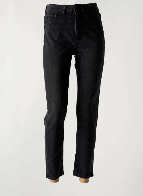Jeans coupe slim poches taille haute noir JJXX femme