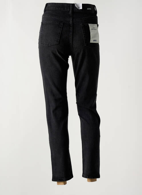 Jeans coupe slim poches taille haute noir JJXX femme