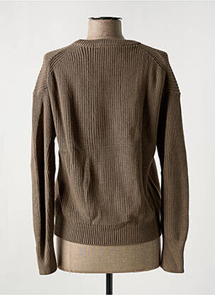 Pull stretch manches longues marron JJXX femme
