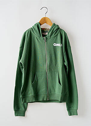 Veste casual resserrée sur le bas vert ONLY fille