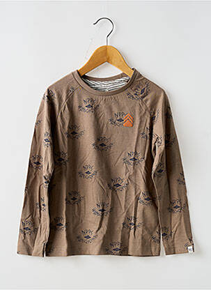 T-shirt manches longues manches longues beige NOPPIES garcon
