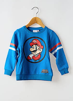 Sweat-shirt manches longues manches longues bleu NAME IT garçon