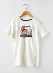T-shirt blanc JACK & JONES pour garçon seconde vue