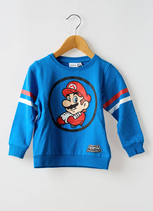 Sweat-shirt manches longues manches longues bleu NAME IT garcon