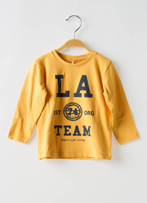 T-shirt jaune NAME IT pour garçon