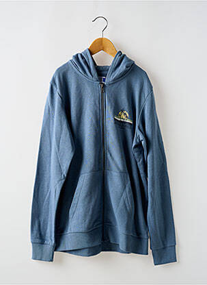 Veste casual col rond bleu JACK & JONES garcon
