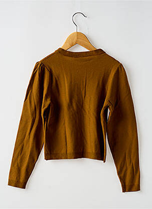 Gilet manches longues resserrée sur le bas jaune NAME IT fille