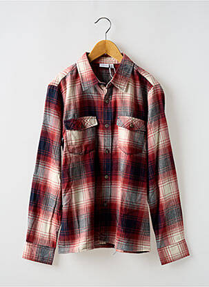 Chemise manches longues manches longues rouge NAME IT garçon