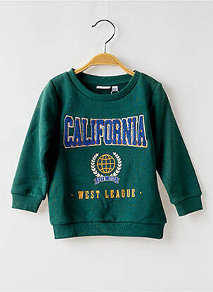 Sweat-shirt stretch manches longues vert NAME IT garcon
