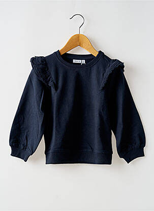 Sweat-shirt broderie manches longues bleu NAME IT fille