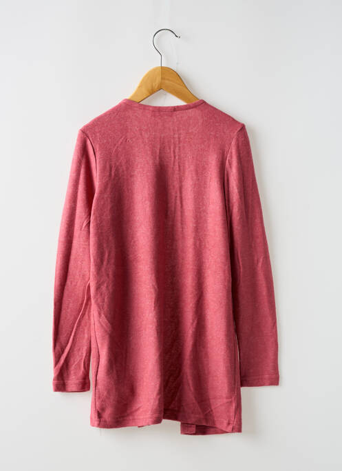 Gilet manches longues rose BASIC NEEDS BY NAME IT pour fille